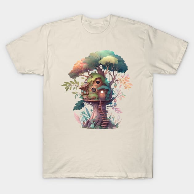 A tree House T-Shirt by LaainStudios